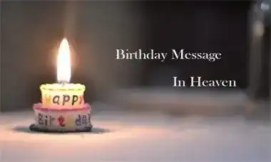 Birthday Message In Heaven